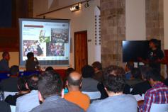 Javier Purroy (SEO/Birdlife) en el seminario informativo del proyecto LIFE+ Urogallo cantábrico