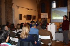 María Gómez (Fundación Oso Pardo) en el seminario informativo del proyecto LIFE+ Urogallo cantábrico