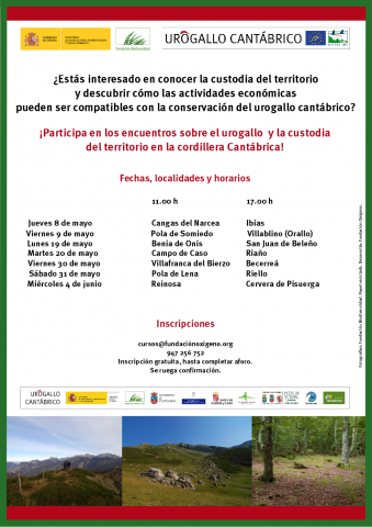 Encuentros sobre la custodia del territorio y el urogallo en la cordillera Cantábrica