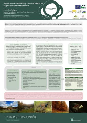 El LIFE+ Urogallo cantábrico presenta un póster en el Congreso Forestal Español en Vitoria